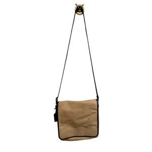Levenger Metro 12x12 Large Tan Bag Laptop Messenger Canvas Crossbody Adjustable